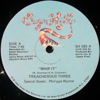 Treacherous Three ‎– Whip It  12"