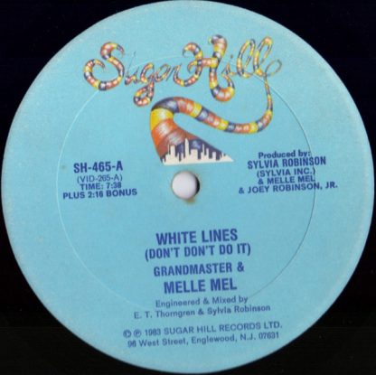 Grandmaster & Melle Mel* ‎– White Lines (Don't Don't Do It)  12"