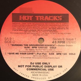 HOT TRACKS– Series 9, Issue 1   12"