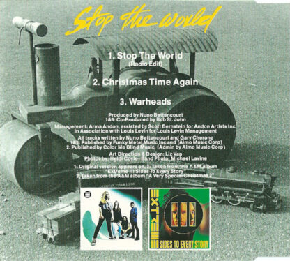 Extreme ‎– Stop The World    CD   maxi single - Imagen 2