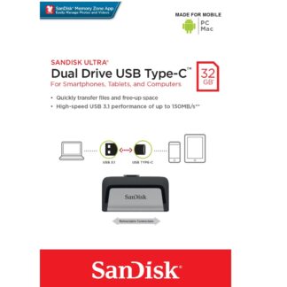 SANDISK PENDRIVE SANDISK DUAL ULTRA TIPO C 32GB