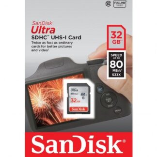 Tarjeta Sandisk Ultra® Sdhc Uhs-i 32 Gb, Clase 10