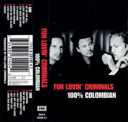 Fun Lovin' Criminals ‎– 100% Colombian   CASSETTE   (nuevo)