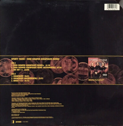 Sporty Thievz ‎– Even Cheaper (Cheapskate Remix)     12" - Imagen 2