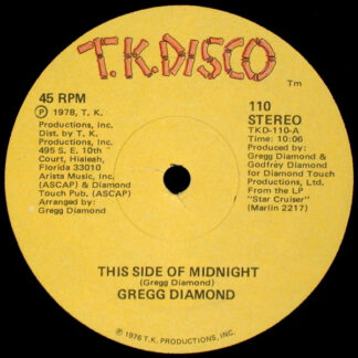 Gregg Diamond ‎– This Side Of Midnight / Star Cruiser     12"