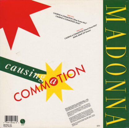 Madonna ‎– Causing A Commotion    12" - Imagen 2