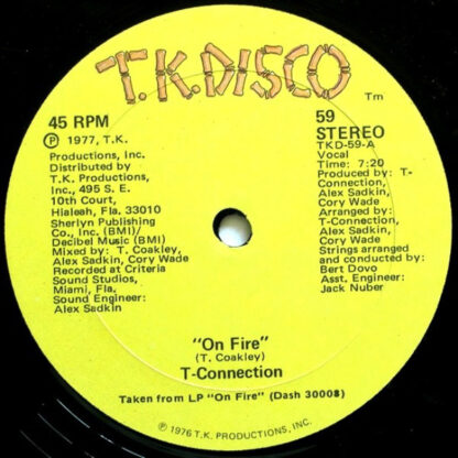 T-Connection ‎– On Fire / Disco Magic     12"