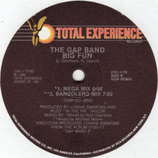 The Gap Band ‎– Big Fun (New Remix)   12"