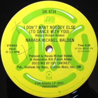 Narada Michael Walden ‎– I Don't Want Nobody Else (To Dance With You) / Will You Ever Know     12"