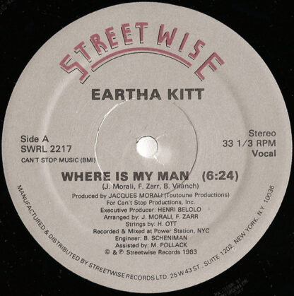 Eartha Kitt ‎– Where Is My Man     12"