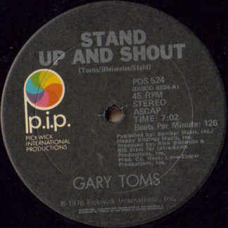 Gary Toms ‎– Stand Up And Shout     12"