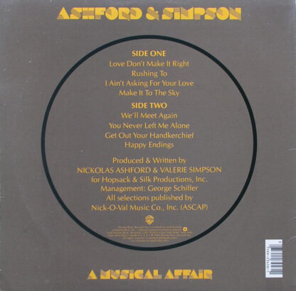 Ashford & Simpson ‎– A Musical Affair       LP    album - Imagen 2