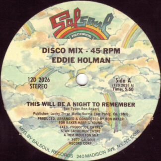 Eddie Holman ‎– This Will Be A Night To Remember     12"