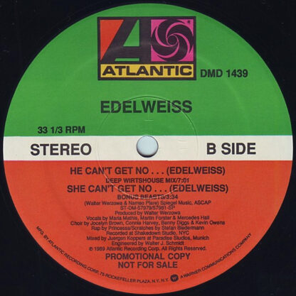Edelweiss ‎– I Can't Get No... (Edelweiss)     12" - Imagen 2