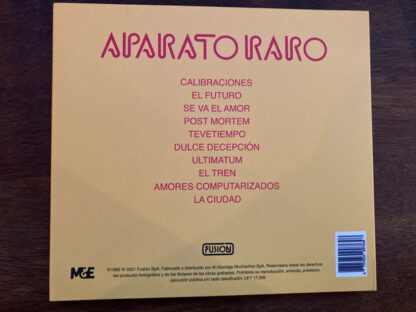 Aparato Raro – Aparato Raro     CD    album   (  nuevo ) - Imagen 2