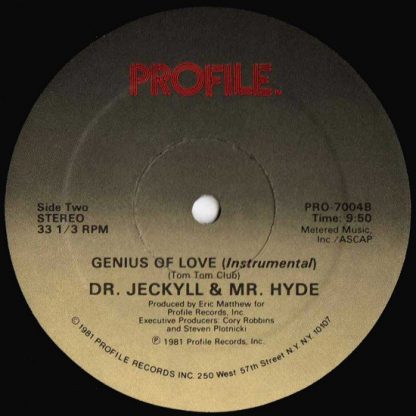 Dr. Jeckyll & Mr. Hyde – Genius Rap    12" - Imagen 2