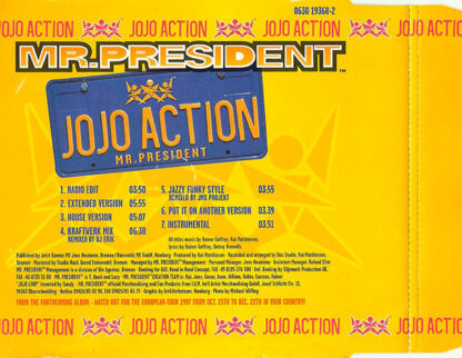 Mr.President – Jojo Action    CD   maxi single - Imagen 2