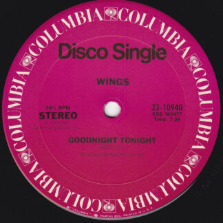 Wings  – Goodnight Tonight   12"