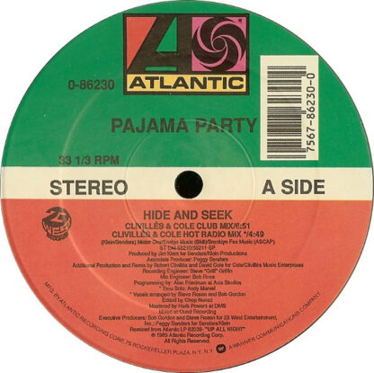 Pajama Party – Hide And Seek   12"    ( nuevo ) - Imagen 2