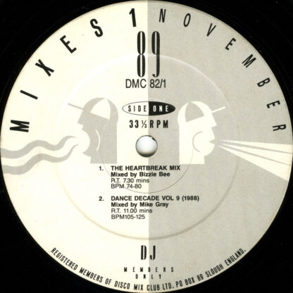 Various – November 89 - Mixes 1      ( the collection ) - Imagen 2