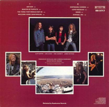 Metallica – Master Of Puppets    LP   Album - Imagen 2