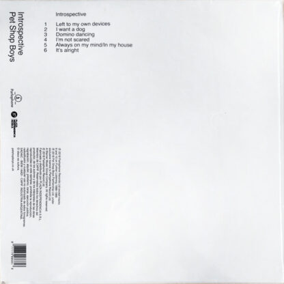 Pet Shop Boys – Introspective    LP  Album   ( nuevo ) - Imagen 2