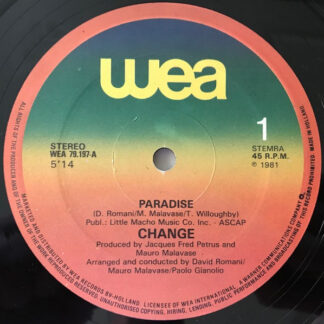 Change – Paradise - Your love   12"   ( epoca )