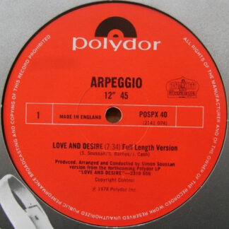 Arpeggio  – Love And Desire    12"    ( epoca )