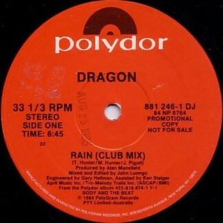 Dragon  – Rain   12"  ( epoca )