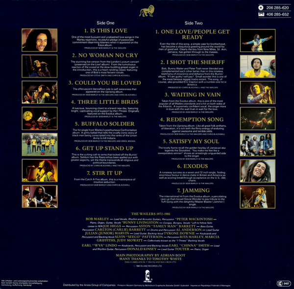 Bob Marley And The Wailers – Legend (The Best Of Bob Marley And The Wailers) LP Album ( nuevo ) - Imagen 2