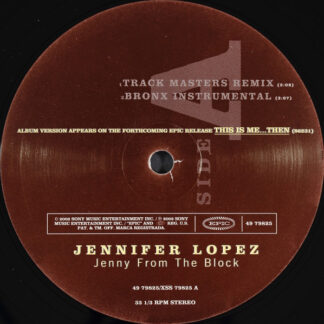 Jennifer Lopez – Jenny From The Block    Vinilo, 12", 33 ⅓ RPM, Stereo   ( epoca )