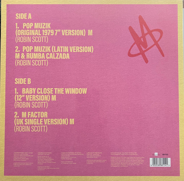 M – Pop Muzik 12", 45 RPM, EP, Limited Edition, Red ( nuevo ) - Imagen 2