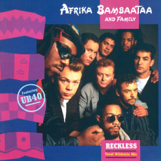 Afrika Bambaataa And Family Featuring UB40 – Reckless (Vocal Wildstyle Mix)   	 Vinilo, 12", 45 RPM, Single  ( epoca )