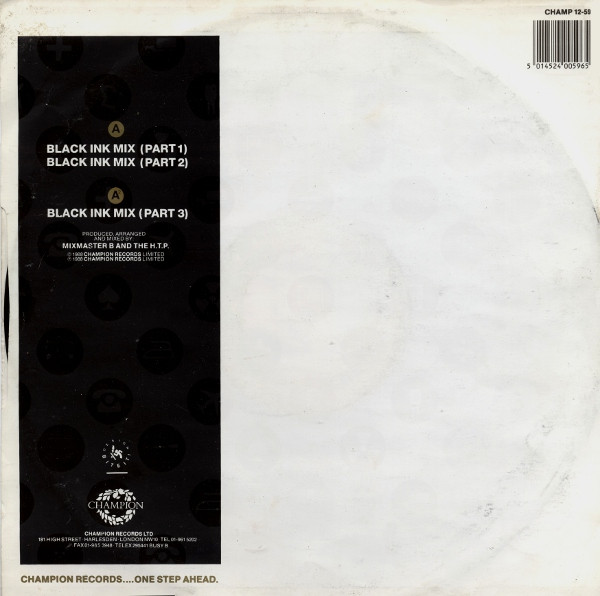 Blackjack – The Black Ink Mix Vinilo, 12", 45 RPM ( epoca ) - Imagen 2