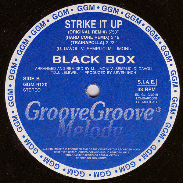 Black Box – Strike It Up Vinilo, 12", 33 ⅓ RPM, Stereo ( epoca ) - Imagen 2