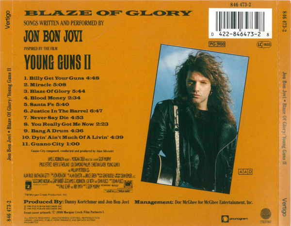 Jon Bon Jovi – Blaze Of Glory CD, Album ( nuevo ) - Imagen 2