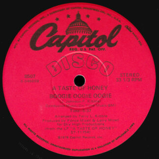 A Taste Of Honey – Boogie Oogie Oogie / Disco Dancin'   Vinilo, 12", 33 ⅓ RPM   ( epoca )