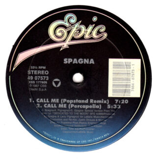 Spagna – Call Me    Vinilo, 12", 33 ⅓ RPM   ( epoca )