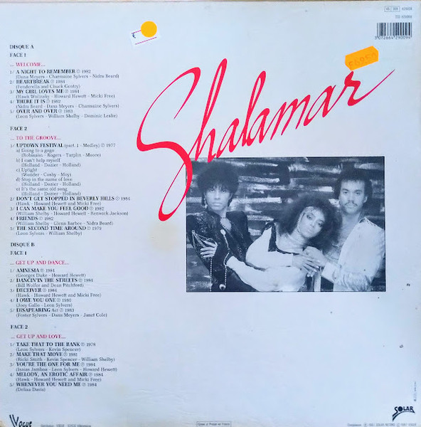 Shalamar – Les Hits 2 x Vinilo, LP, Mixed, Compilation ( epoca ) - Imagen 2