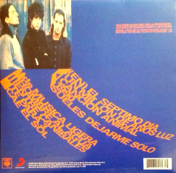 Soda Stereo – Canción Animal Vinilo, LP, Album, Reissue, Repress ( nuevo ) - Imagen 2