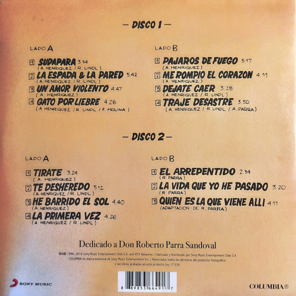 Los Tres – Unplugged 2 x Vinilo, LP, Album, Reissue ( nuevo ) - Imagen 2