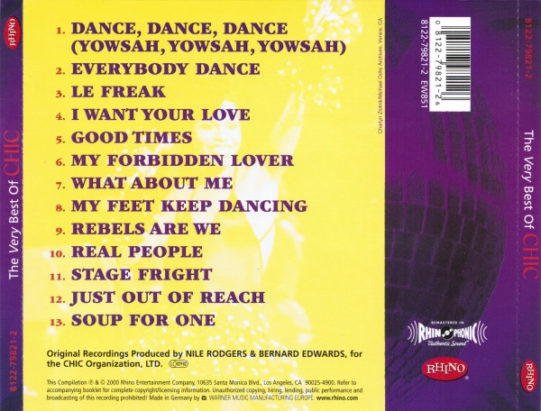 Chic – The Very Best Of Chic CD, Compilation, Reissue, Remastered ( nuevo ) - Imagen 2