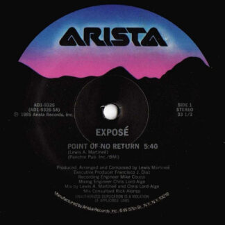 Exposé – Point Of No Return    Vinilo, 12", 33 ⅓ RPM, Stereo    ( epoca )