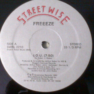 Freeeze – I.O.U.    Vinilo, 12", 33 ⅓ RPM    ( epoca )