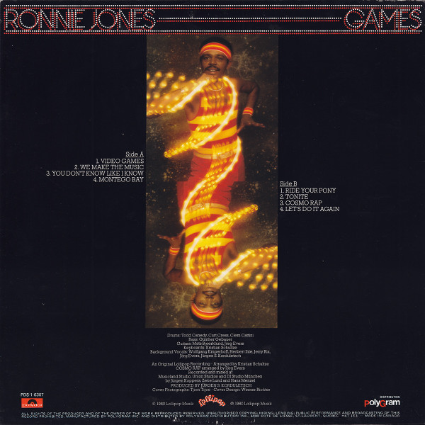 Ronnie Jones – Games Vinilo, LP, Album ( epoca ) - Imagen 2